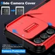 Samsung Galaxy A54 Hoesje Camera Slider Back Cover Schokbestendig Rood afbeelding 7