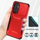 Samsung Galaxy A54 Hoesje Camera Slider Back Cover Schokbestendig Rood afbeelding 8