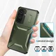 Samsung Galaxy S26 Hoesje Camera Slider Back Cover Schokbestendig Groen afbeelding 7