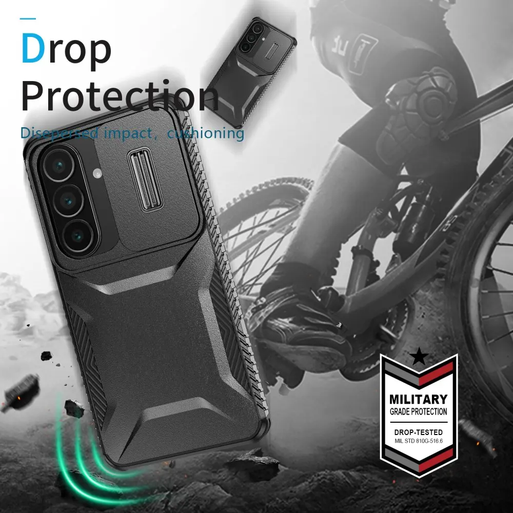 Samsung Galaxy S26 Hoesje Camera Slider Back Cover Schokbestendig Zwart afbeelding 10