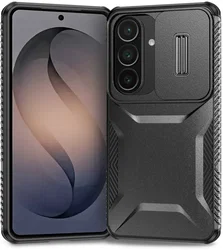 Samsung Galaxy S26 Hoesje Camera Slider Back Cover Schokbestendig Zwart afbeelding