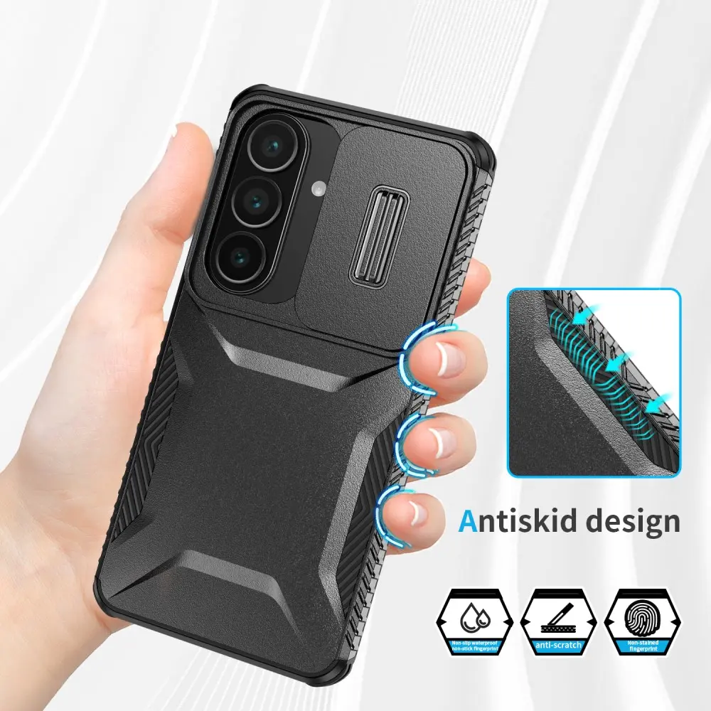 Samsung Galaxy S26 Hoesje Camera Slider Back Cover Schokbestendig Zwart afbeelding 7