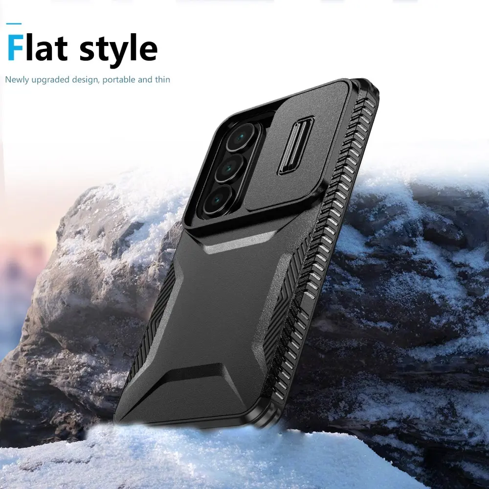 Samsung Galaxy S26 Hoesje Camera Slider Back Cover Schokbestendig Zwart afbeelding 8