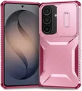 Samsung Galaxy S26 Hoesje Camera Slider Back Cover Schokbestendig Roze
