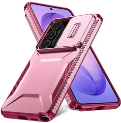 Samsung Galaxy S26 Ultra Hoesje Camera Slider Back Cover Schokbestendig Roze afbeelding