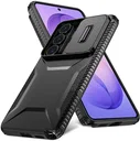 Samsung Galaxy S26 Ultra Hoesje Camera Slider Back Cover Schokbestendig Zwart