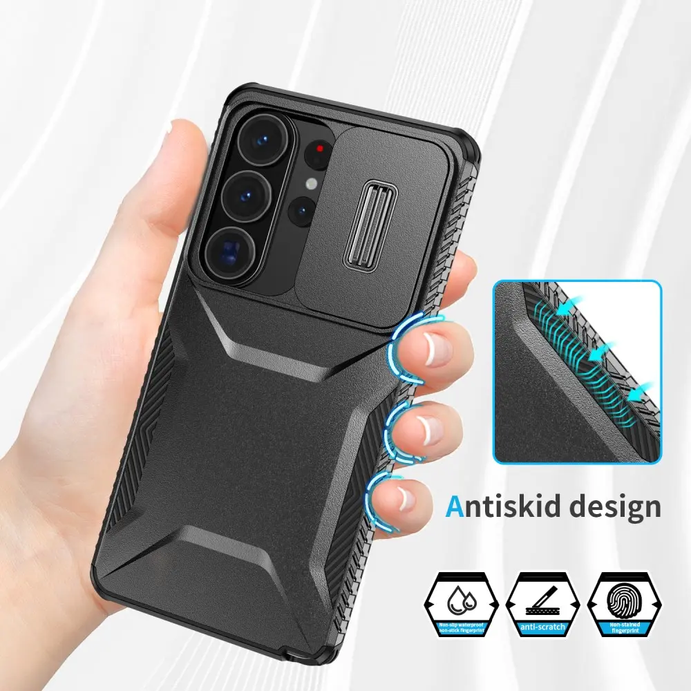Samsung Galaxy S26 Ultra Hoesje Camera Slider Back Cover Schokbestendig Zwart afbeelding 7
