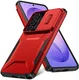Samsung Galaxy S26 Ultra Hoesje Camera Slider Back Cover Schokbestendig Rood