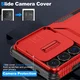 Samsung Galaxy S26 Ultra Hoesje Camera Slider Back Cover Schokbestendig Rood afbeelding 5