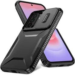 Samsung Galaxy A27 Hoesje Camera Slider Back Cover Schokbestendig Zwart afbeelding