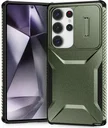 Samsung Galaxy S25 Ultra Hoesje Camera Slider Back Cover Schokbestendig Groen