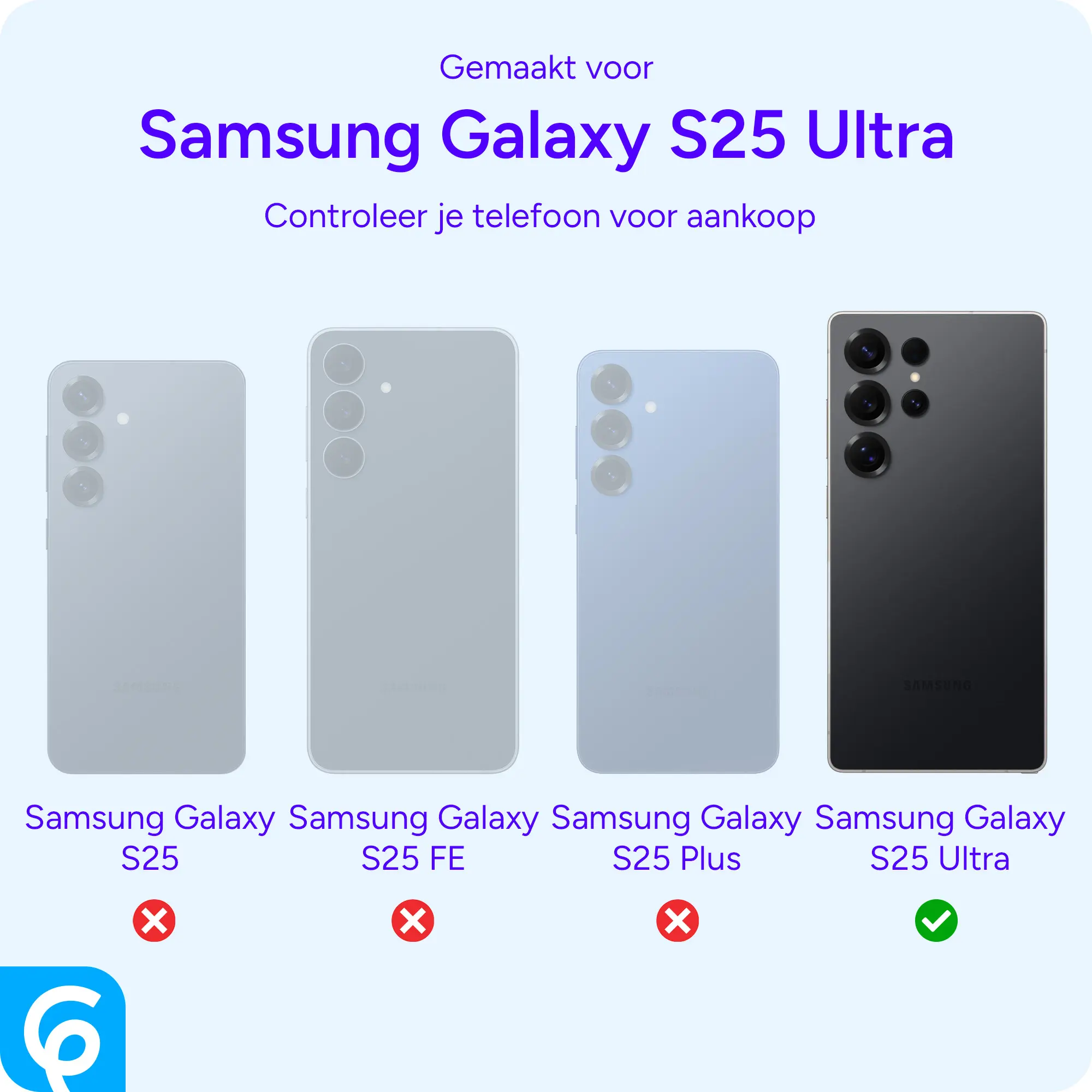 Samsung Galaxy S25 Ultra Hoesje Camera Slider Back Cover Schokbestendig Blauw afbeelding 3