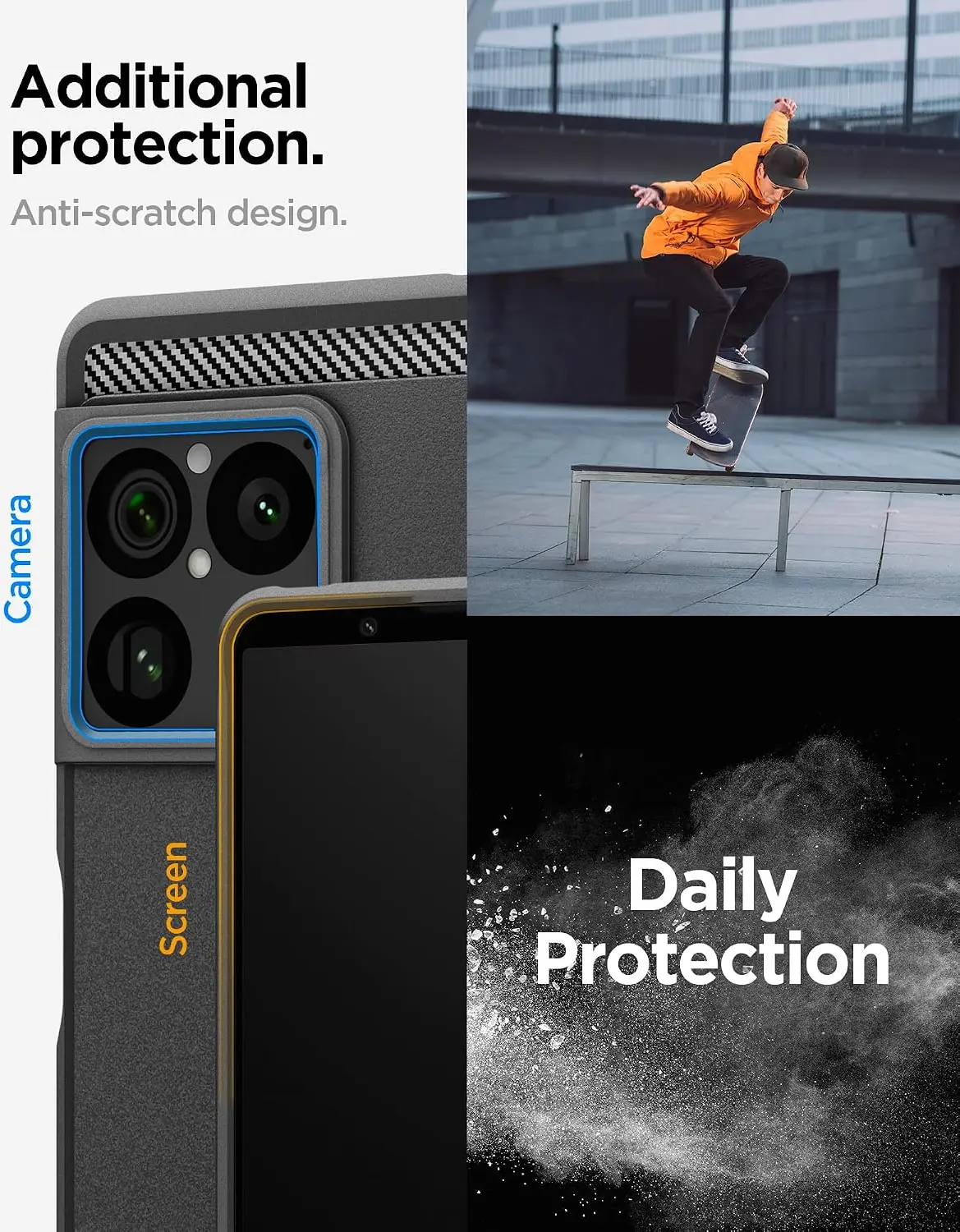 Spigen Rugged Armor Sony Xperia 1 VIII Hoesje Back Cover Matte zwart afbeelding 6