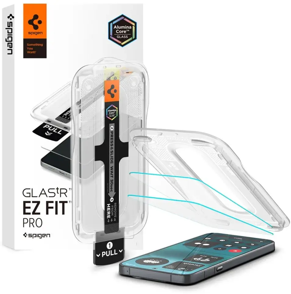 Spigen EZ Fit - Nothing Phone (4a) Pro Screen Protector - Tempered Glass 2-Pack afbeelding 1