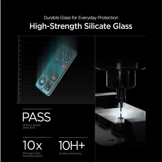 Spigen EZ Fit - Nothing Phone (4a) Pro Screen Protector - Tempered Glass 2-Pack afbeelding 4