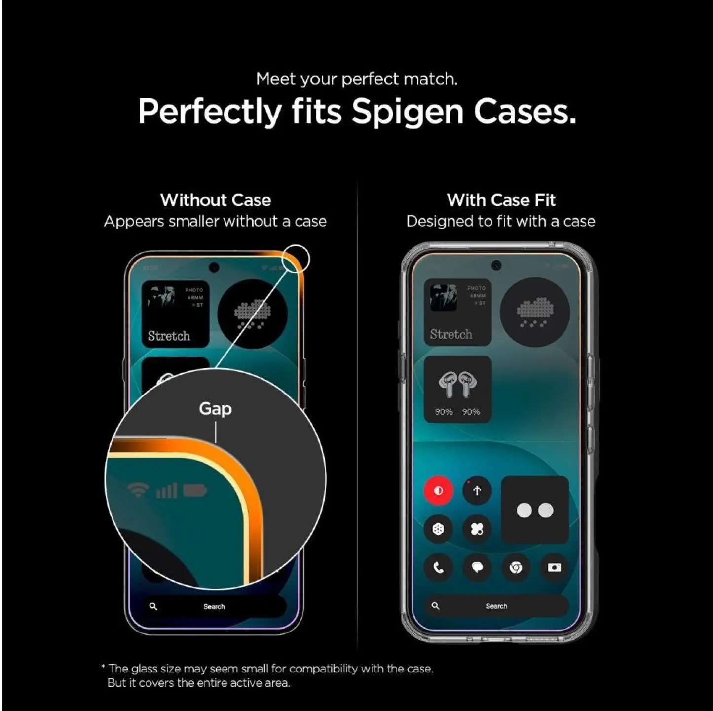 Spigen EZ Fit - Nothing Phone (4a) Pro Screen Protector - Tempered Glass 2-Pack afbeelding 6