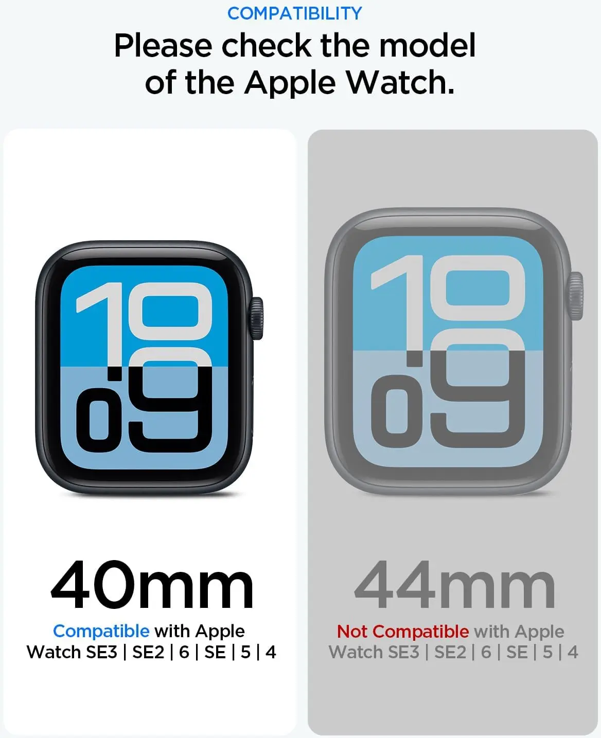 Spigen Thin Fit 360 Apple Watch 40MM Hoesje Waterdicht Zwart afbeelding 2