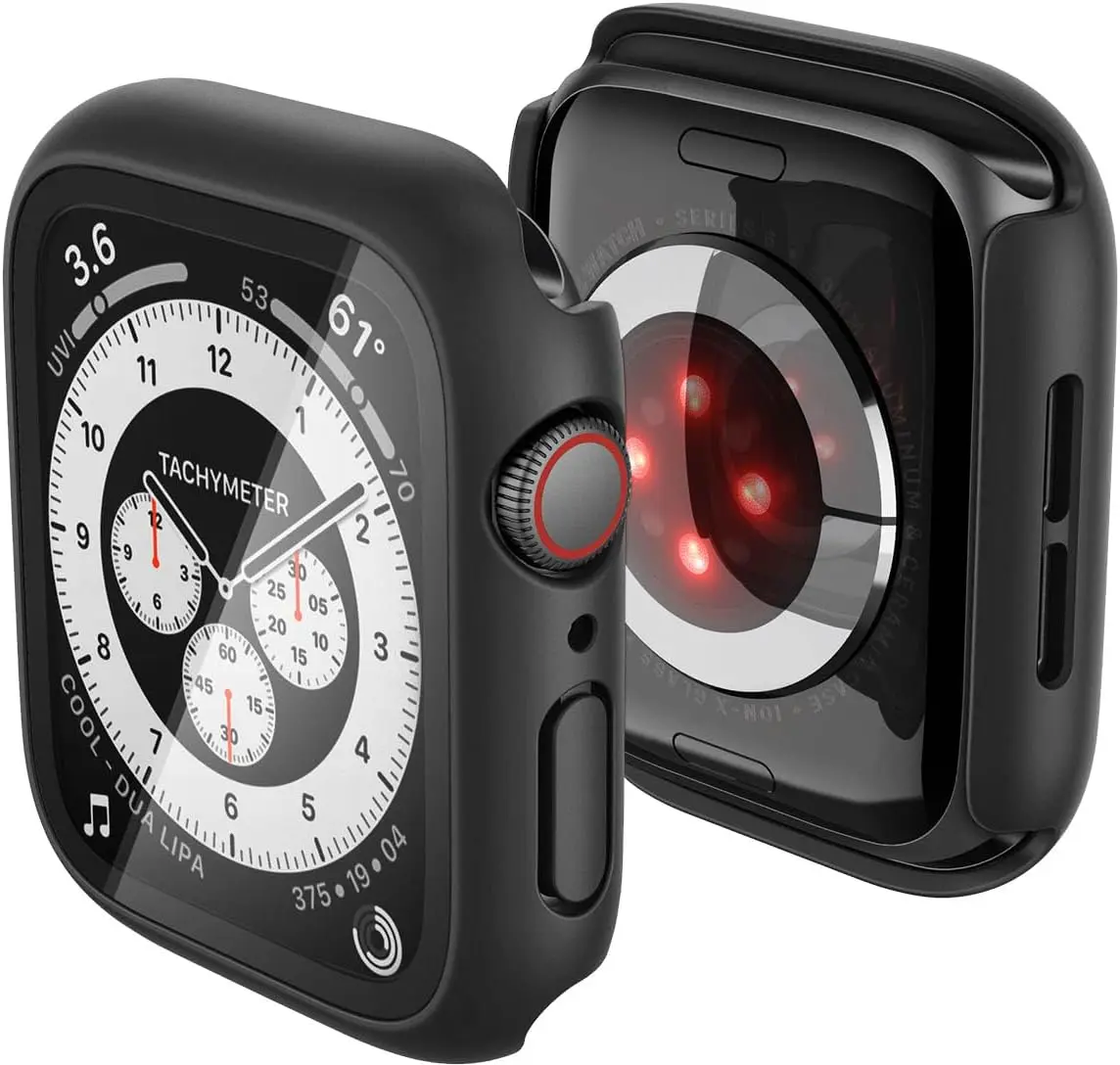 Spigen Thin Fit 360 Apple Watch 44MM Hoesje Waterdicht Zwart afbeelding 1