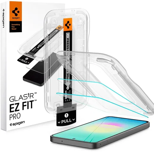 Spigen EZ Fit - Samsung Galaxy A27 Screen Protector - Tempered Glass 2-Pack afbeelding 1