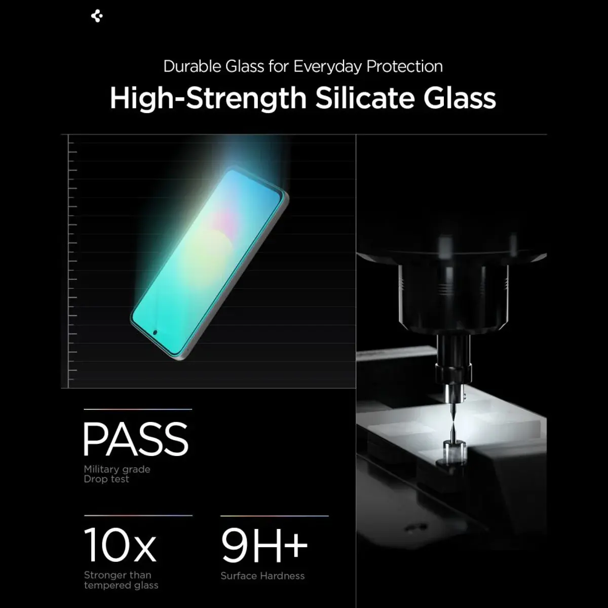 Spigen EZ Fit - Samsung Galaxy A27 Screen Protector - Tempered Glass 2-Pack afbeelding 4