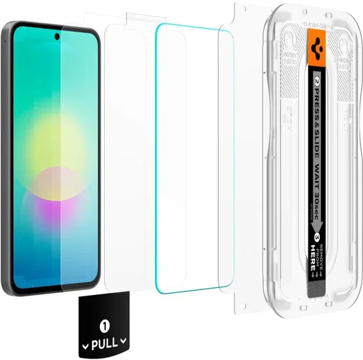 Spigen EZ Fit - Samsung Galaxy A27 Screen Protector - Tempered Glass 2-Pack afbeelding 8
