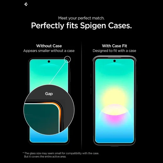 Spigen EZ Fit - Samsung Galaxy A27 Screen Protector - Tempered Glass 2-Pack afbeelding 5