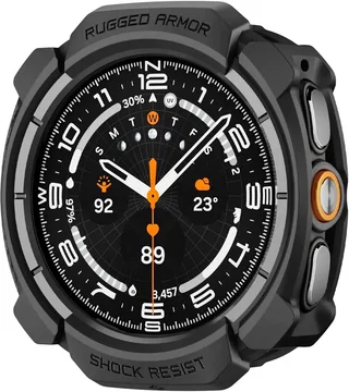 Spigen Rugged Armor - Samsung Galaxy Watch Ultra 2 Hoesje Bumper Case - Zwart
