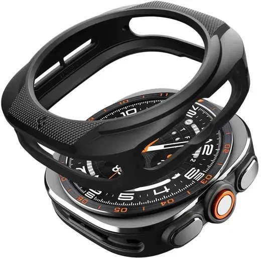 Spigen Liquid Air - Samsung Galaxy Watch Ultra 2 Hoesje - Matte Zwart afbeelding 8