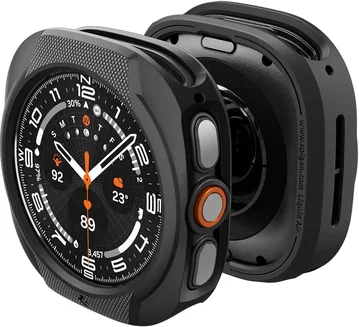 Spigen Liquid Air - Samsung Galaxy Watch Ultra 2 Hoesje - Matte Zwart