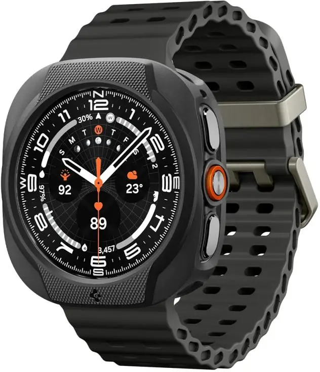 Spigen Liquid Air - Samsung Galaxy Watch Ultra 2 Hoesje - Matte Zwart afbeelding 9