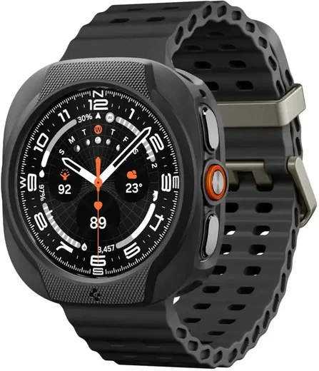 Spigen Liquid Air - Samsung Galaxy Watch Ultra 2 Hoesje - Matte Zwart afbeelding 9