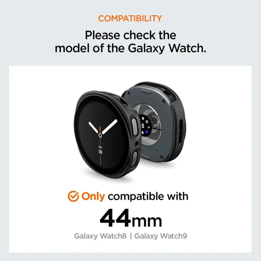 Spigen Bezel Tune Pro - Samsung Galaxy Watch 9 / 8 Randbeschermer - 44MM Zilver afbeelding 6