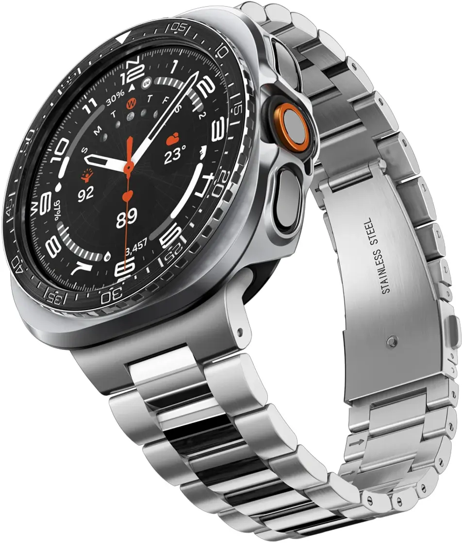 Spigen Bezel Tune Pro - Samsung Galaxy Watch Ultra 2 Hoesje en Bezel - Zwart afbeelding 2