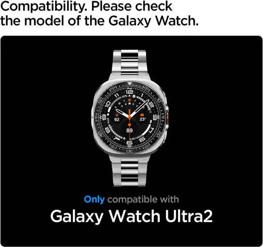 Spigen Bezel Tune Pro - Samsung Galaxy Watch Ultra 2 Hoesje en Bezel - Zwart afbeelding 6