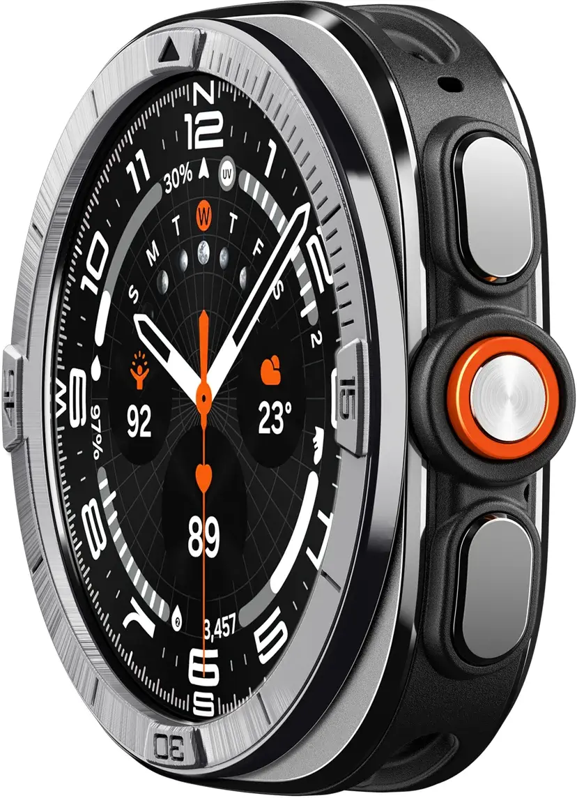 Spigen Bezel Tune Pilot – Samsung Galaxy Watch Ultra 2 Bezel – Zilver afbeelding 11