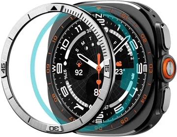 Spigen Bezel Tune Pilot – Samsung Galaxy Watch Ultra 2 Bezel – Zilver