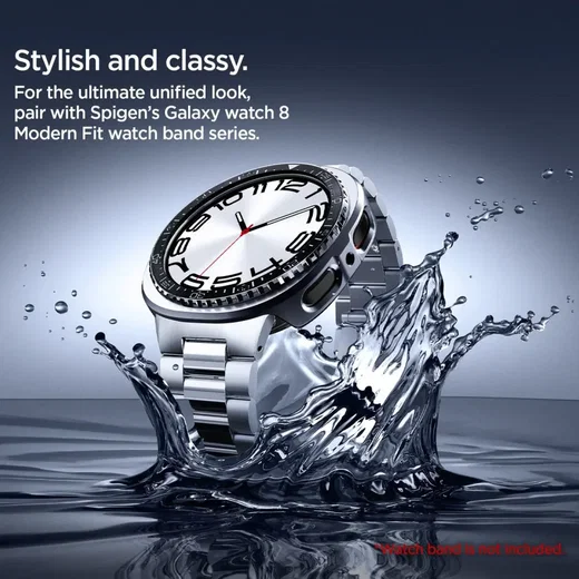 Spigen Bezel Tune Pro - Samsung Galaxy Watch 9 / 8 Randbeschermer - 44MM Grijs afbeelding 6