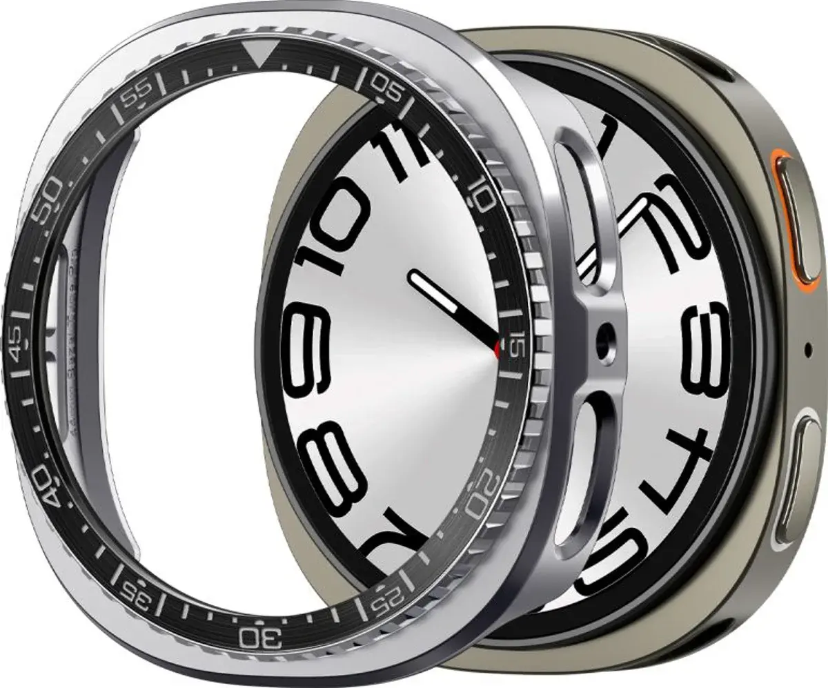 Spigen Bezel Tune Pro - Samsung Galaxy Watch 9 / 8 Randbeschermer - 44MM Grijs afbeelding 1