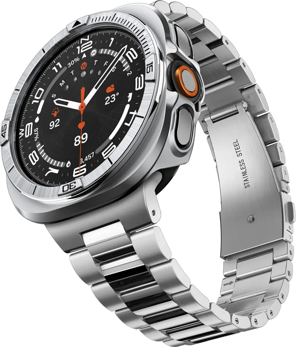 Spigen Bezel Tune Pro - Samsung Galaxy Watch Ultra 2 Hoesje en Bezel - Zilver afbeelding 2