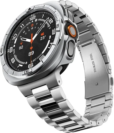 Spigen Bezel Tune Pro - Samsung Galaxy Watch Ultra 2 Hoesje en Bezel - Zilver afbeelding 2