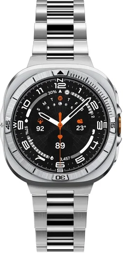 Spigen Bezel Tune Pro - Samsung Galaxy Watch Ultra 2 Hoesje en Bezel - Zilver afbeelding 13
