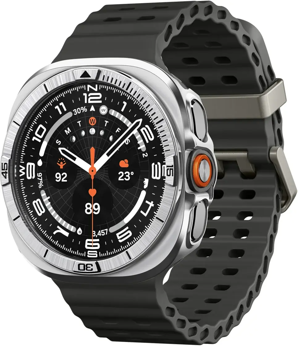 Spigen Bezel Tune Pro - Samsung Galaxy Watch Ultra 2 Hoesje en Bezel - Zilver afbeelding 1
