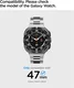 Spigen Bezel Tune - Samsung Galaxy Watch Ultra 2 - Randbeschermer - Zwart afbeelding 8