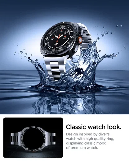 Spigen Bezel Tune - Samsung Galaxy Watch Ultra 2 - Randbeschermer - Zwart afbeelding 5