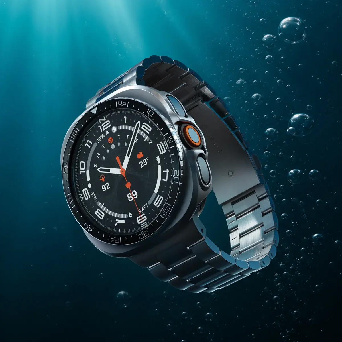 Spigen Bezel Tune - Samsung Galaxy Watch Ultra 2 - Randbeschermer - Zwart afbeelding 7