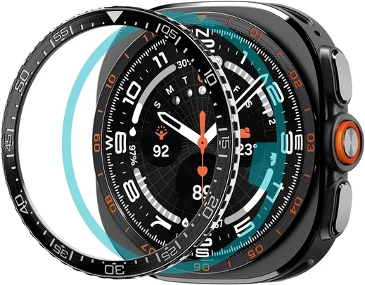 Spigen Bezel Tune - Samsung Galaxy Watch Ultra 2 - Randbeschermer - Zwart afbeelding 1