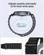 Spigen WBF1 - Samsung Galaxy Watch 9 / 8 Bandje - 46/44/40MM - Zwart afbeelding 4