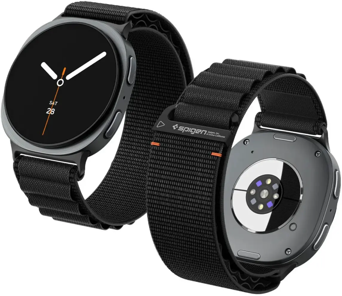 Spigen WBF1 - Samsung Galaxy Watch 9 / 8 Bandje - 46/44/40MM - Zwart afbeelding 1