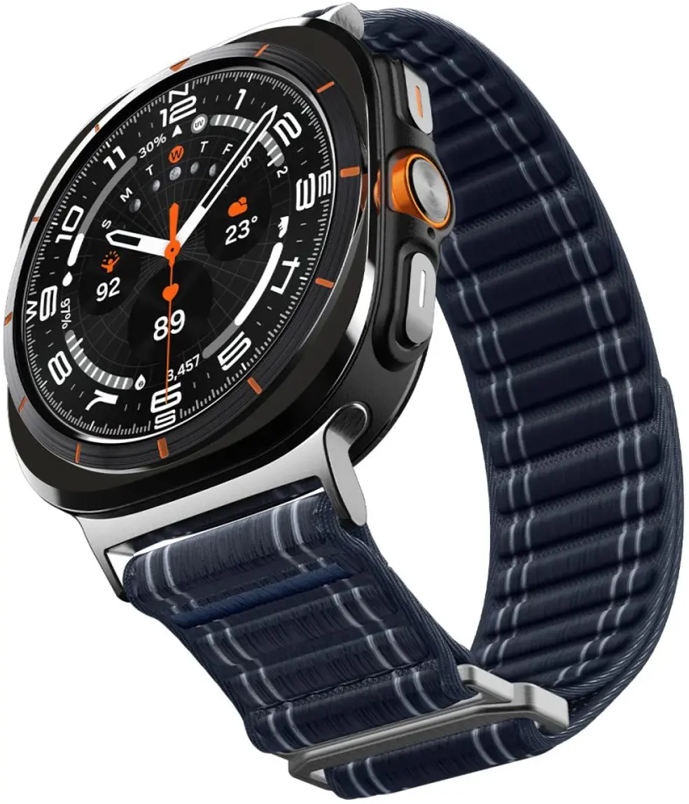 Spigen WBF0 - Samsung Galaxy Watch Ultra 2 / 1 Bandje - Blauw afbeelding 2
