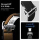 Spigen Enzo - Samsung Galaxy Watch 8 / 8 Classic Bandje - Echt Leer - Zwart afbeelding 4